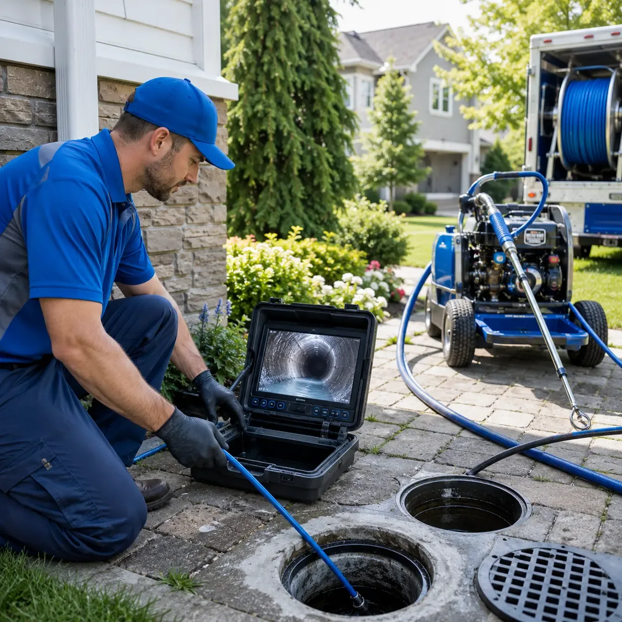 Outdoor drain cleaning professionals serving Cabin John, MD