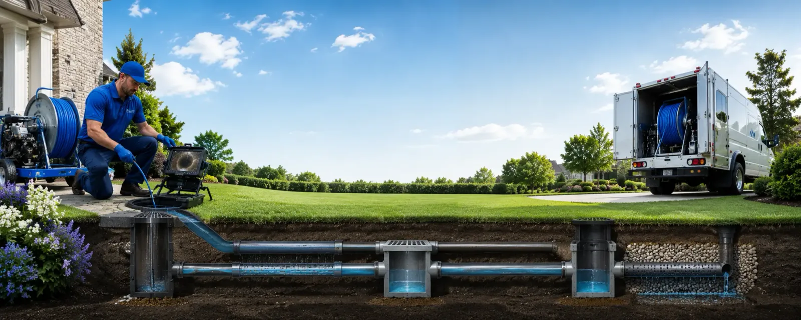 Outdoor drain cleaning information for Cabin John, MD